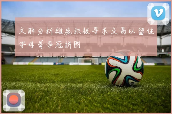 文胖分析雄鹿积极寻求交易以留住字母哥争冠拼图